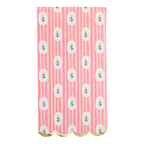 Pink Striped Floral Dinner Napkins