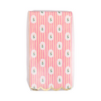 Pink Striped Floral Dinner Napkins