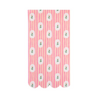 Pink Striped Floral Dinner Napkins