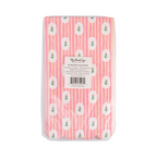 Pink Striped Floral Dinner Napkins