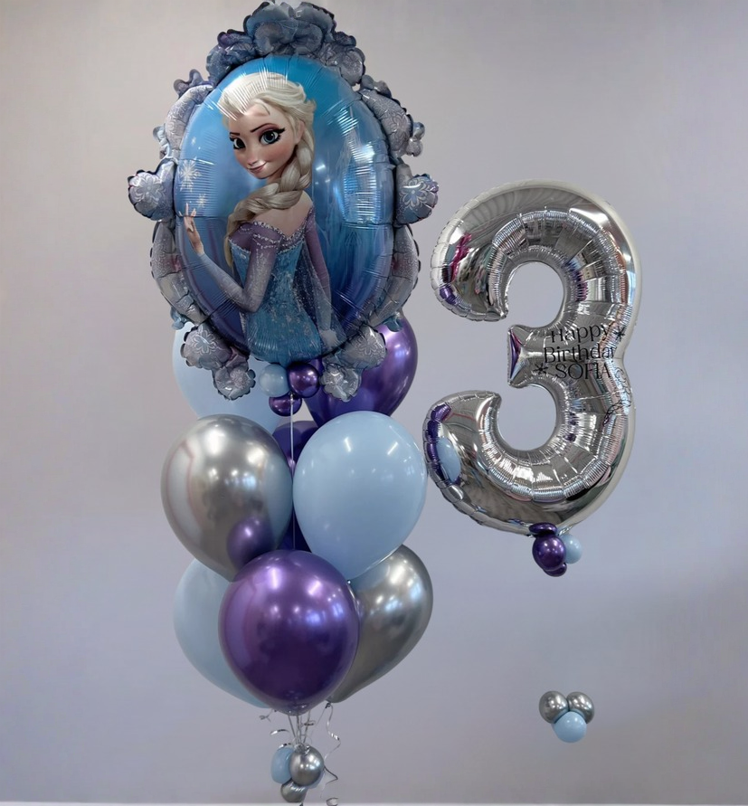 Frozen Elsa Birthday Balloon Bundle