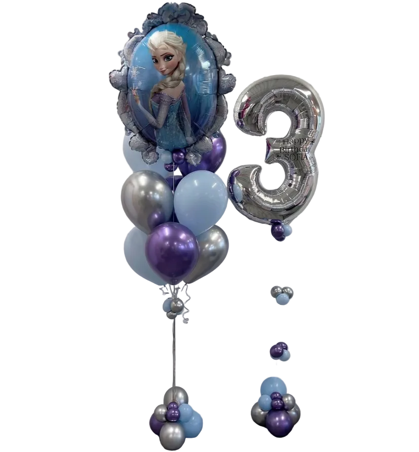 Frozen Elsa Birthday Balloon Bundle
