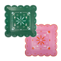 Pink and Green Fiesta Dinner Plates