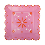 Pink and Green Fiesta Dinner Plates
