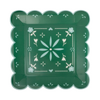 Pink and Green Fiesta Dinner Plates