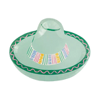 Green Fiesta Sombrero Large Dinner Plates