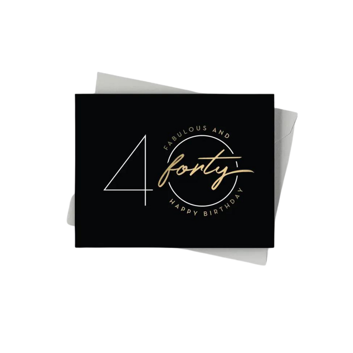 Fabulous Forty Birthday Card