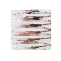 White and rose gold foil cocktail napkin with abstract stripes for celebrations from Parte Haus party supply store in Bethesda MD.