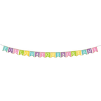 Multicolor Follow Your Dreams banner graduation decor from Parte Haus party supply store in Bethesda Maryland