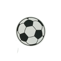 black and white football paper plate soccer theme birthday from Parte Haus party supply store in Bethesda MD