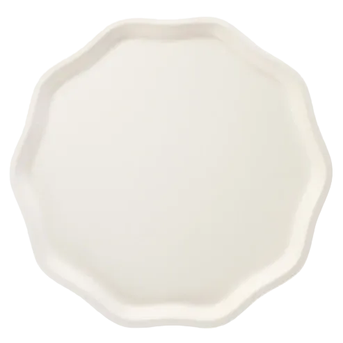 French Crème Compostable Large Dinner Plates