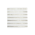gold striped white napkin elegant design from Parte Haus party supply store in Bethesda Maryland