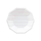 Lilac striped large plate with octagonal shape for celebrations from Parte Haus party supply store in Bethesda MD