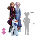 Frozen Elsa Anna Olaf multicolor airwalker balloon with characters for birthday from Parte Haus party supply store in Bethesda Maryland