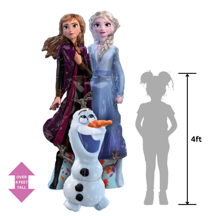 Life-Size Frozen 2 Foil Balloon, Giant - Elsa, Anna, Olaf