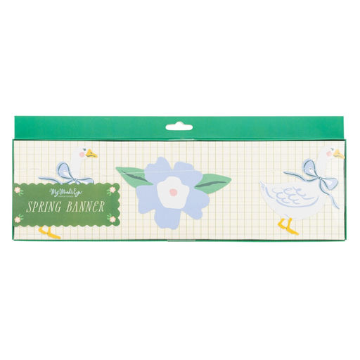 Pastel Garden Goose Paper Banner