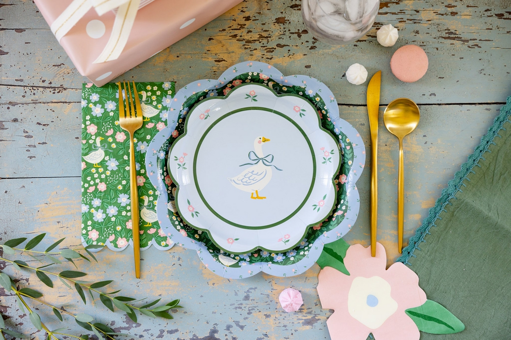 Blue Goose Dinner Plates