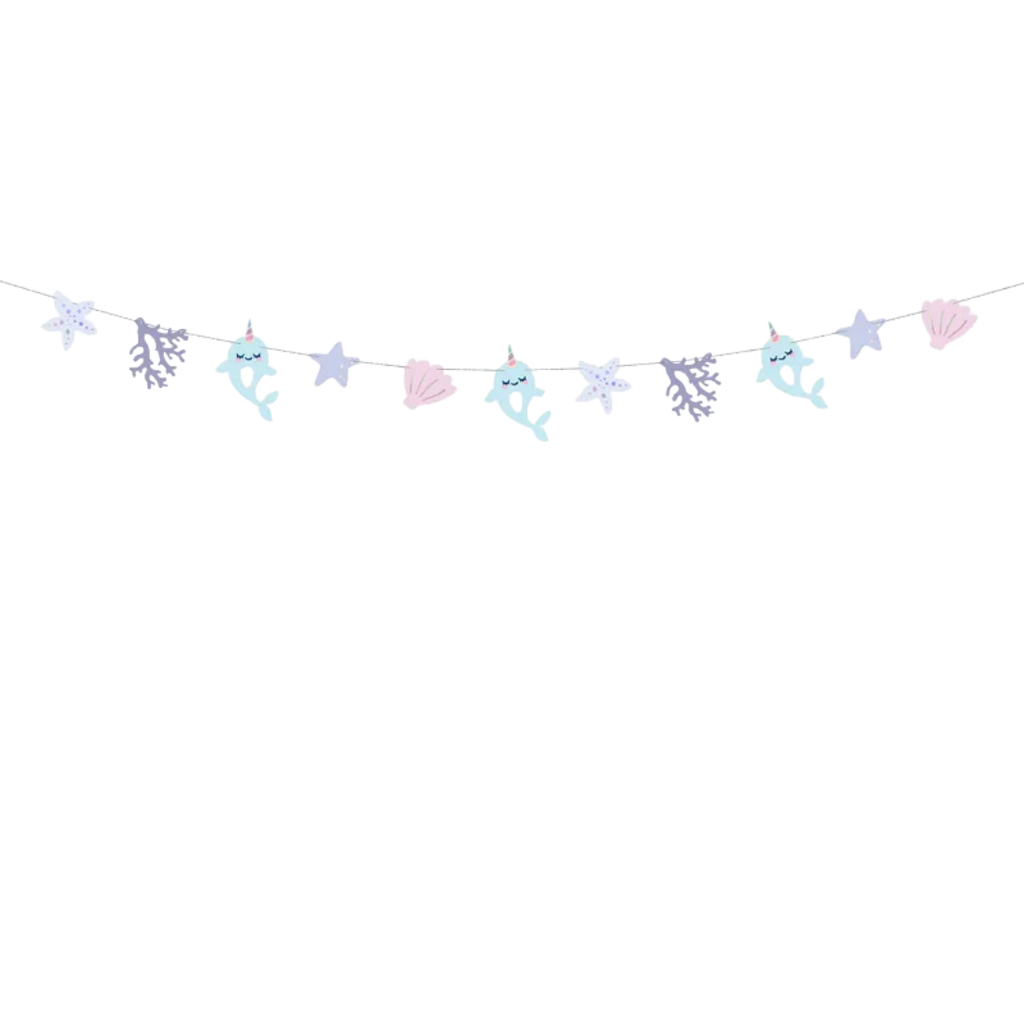 Blue Narwhal Garland