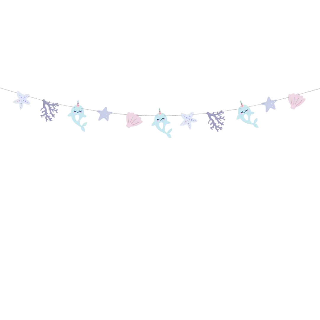 Blue Narwhal Garland