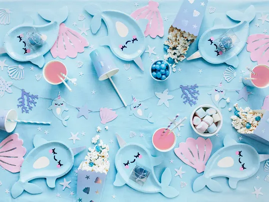 Blue Narwhal Garland