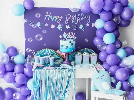 Blue Narwhal Garland
