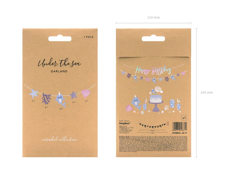 Blue Narwhal Garland