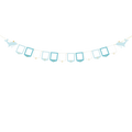 Blue and White Whale Photo Frame Garland
