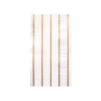 Gold striped guest towel elegant napkin for celebrations from Parte Haus party supply store in Bethesda MD