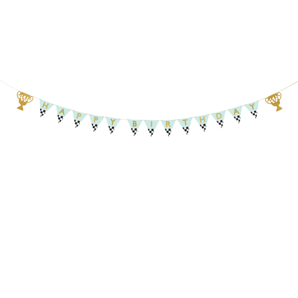 Trophy "Happy Birthday" Banner