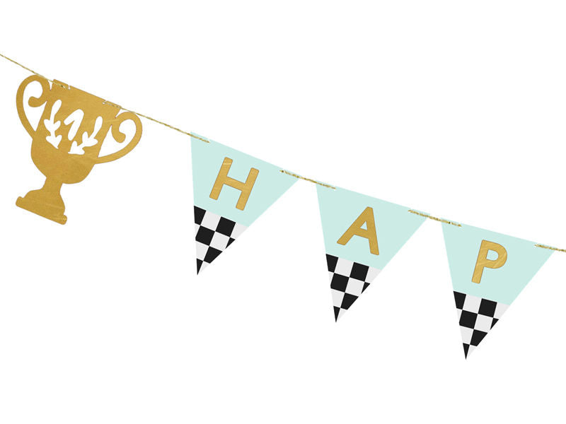 Trophy "Happy Birthday" Banner