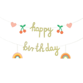 Gold Glitter "Happy Birthday" Banner