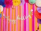 Gold Glitter "Happy Birthday" Banner