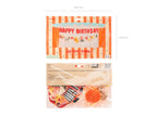 Orange and Red Circus "Happy Birthday" Banner