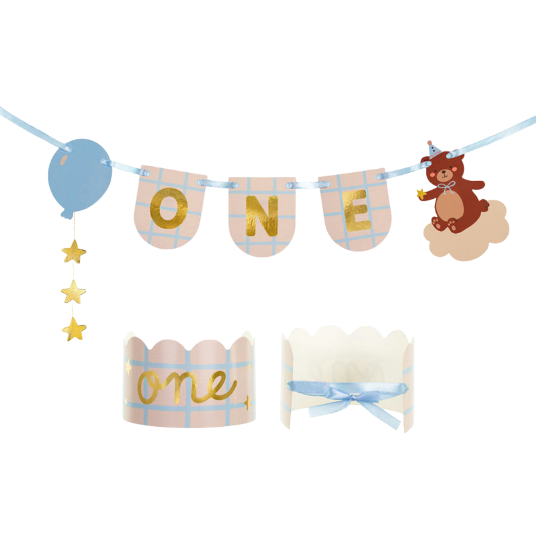 Teddy Bear "First Birthday" Banner
