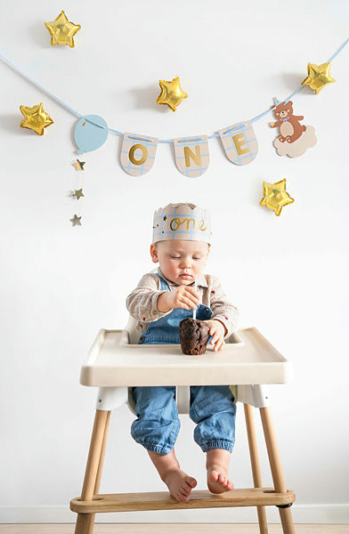 Teddy Bear "First Birthday" Banner