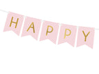 Pink "Happy Birthday" Banner