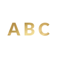 Gold Alphabet Banner