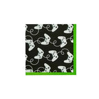 Black and green game controller paper napkin for gamer birthday from Parte Haus party supply store in Bethesda Maryland