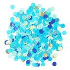 Blue and gold confetti for gender reveal celebration from Parte Haus party supply store in Bethesda MD