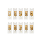 Gold glitter birthday number candles set for celebrations from Parte Haus party supply store in Bethesda Maryland