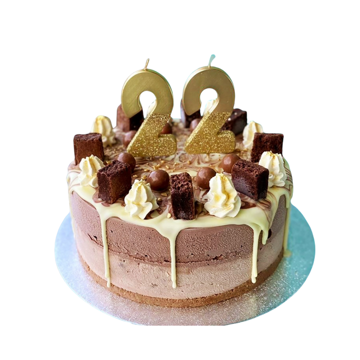 Gold Glitter Birthday Number 0-9 Candles