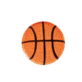 Orange basketball themed plate for sports birthday from Parte Haus party supply store in Bethesda MD