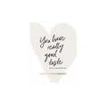 White anniversary greeting card with gold text and heart design anniversary theme from Parte Haus party supply store in Bethesda MD