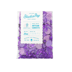 Purple grape soda artisan confetti with round and shred shapes celebration theme from Parte Haus party supply store in Bethesda Maryland