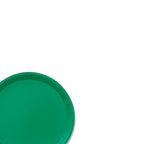 Green classic large plate round and solid color perfect for celebrations from Parte Haus party supply store in Bethesda MD.