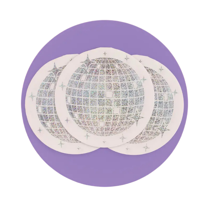 Silver Disco Ball Cocktail Napkins