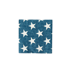 Blue star napkin with white stars for patriotic events from Parte Haus party supply store in Bethesda MD.