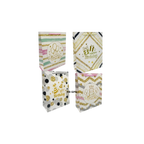 Colorful gold and pastel birthday gift bags with festive designs from Parte Haus party supply store in Bethesda MD