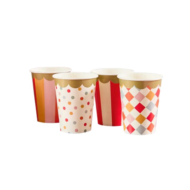 Multicolor Circus Cups
