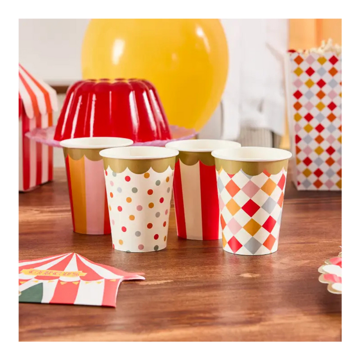 Multicolor Circus Cups